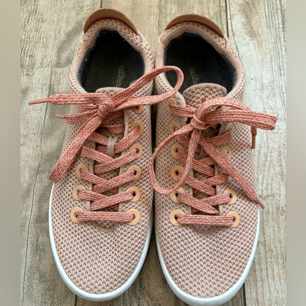 Allbirds Tree Pipers sneaker shoes pink size 9 W